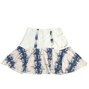 Denise Cronwall Tennis Skort Skirt Small Ruffle Floral Pickleball A-line Preppy